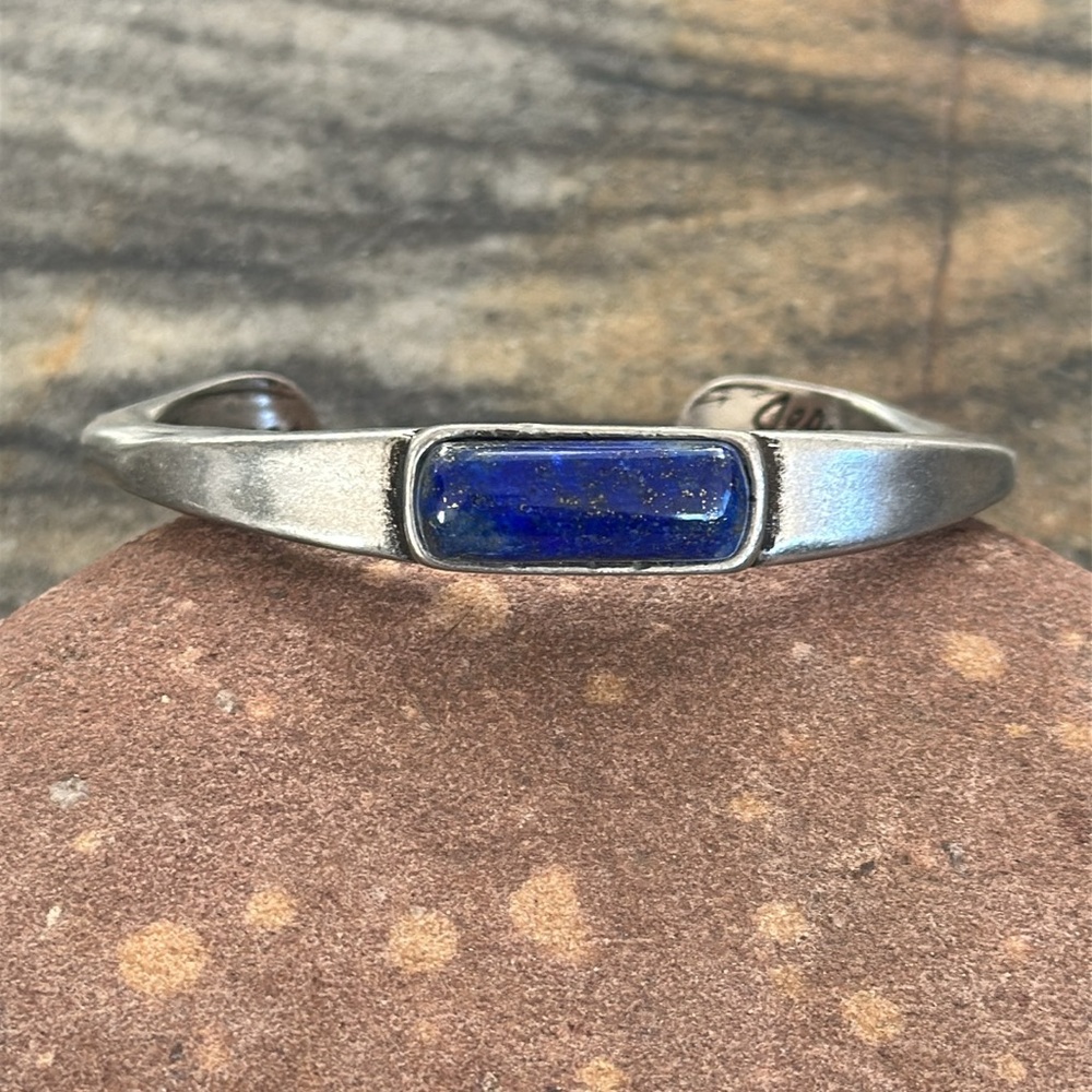 Jes MaHarry Sterling Silver Lapis Lazuli cuff bracelet. New with tags
